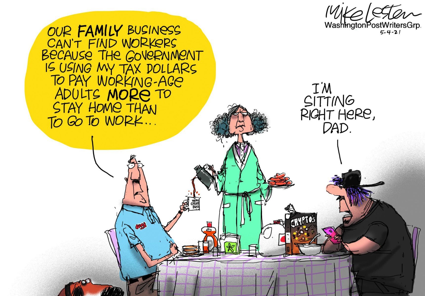 Mike Lester cartoon